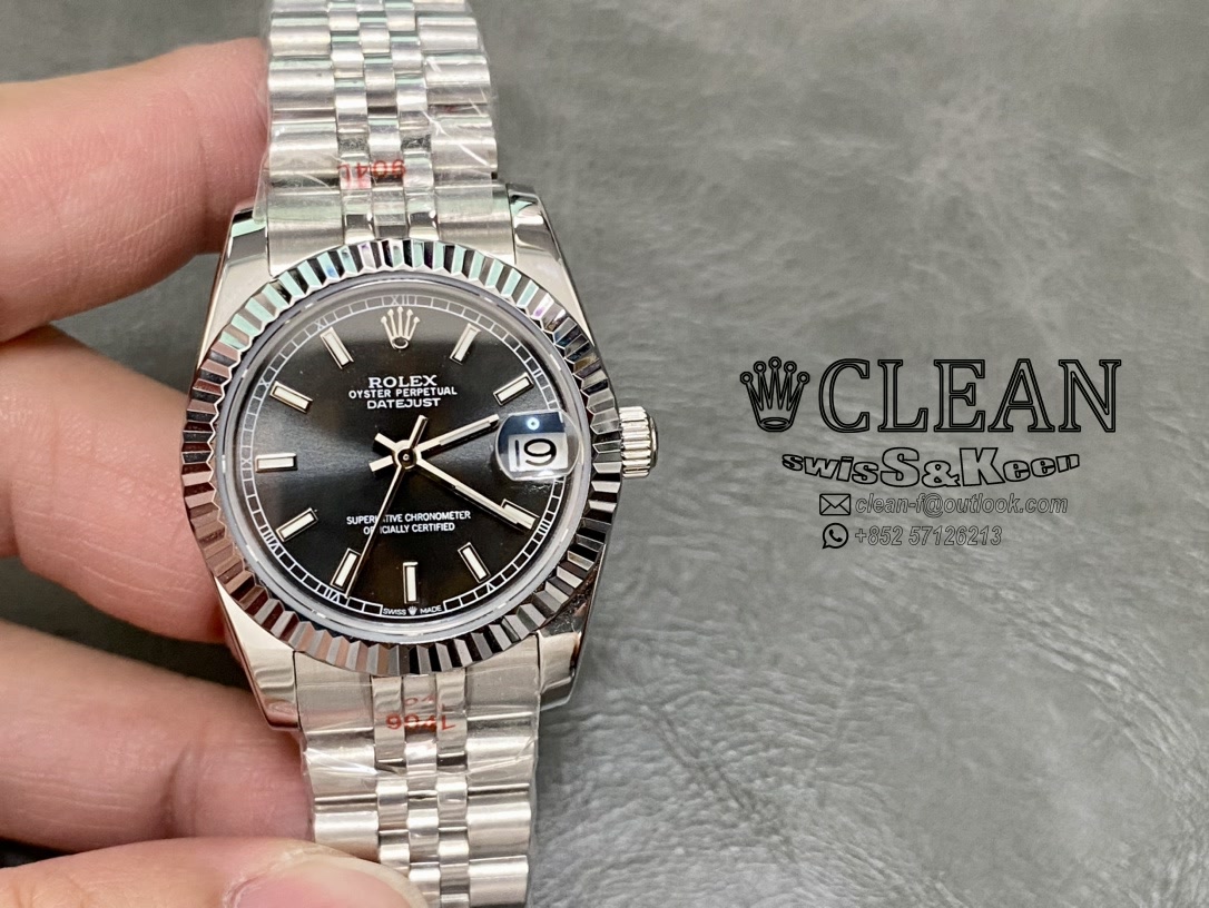 9be667b6d71d837f9d916e004e4cc056 ROLEX LADY-DATEJUST BLACK DIAL 31MM - Image 1