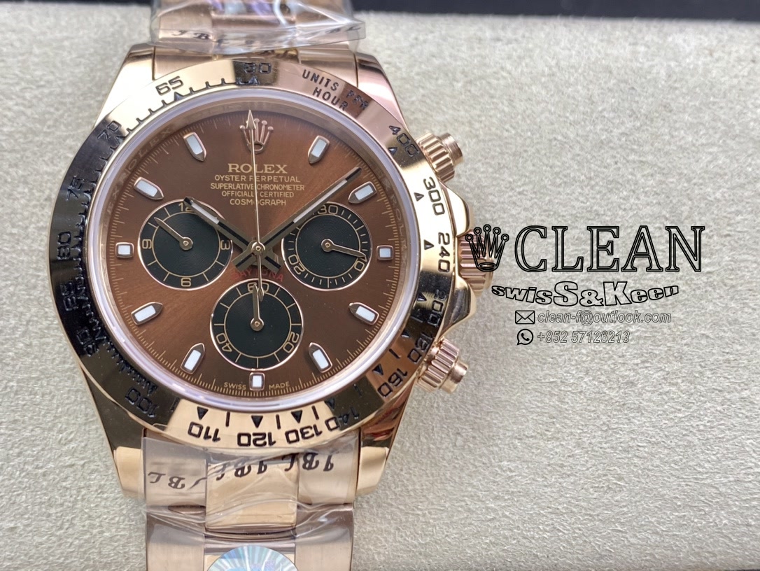 9fc54bfdfe1f16f911ecb931c4534739 ROLEX DAYTONA BROWN DIAL 40MM - Image 1