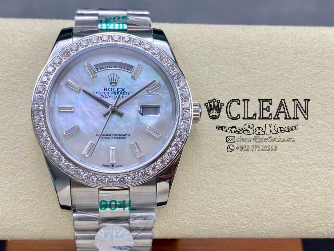 a42be238db152a0535094ce89722c79b ROLEX DAY-DATE WHITE DIAL 40MM - Image 1