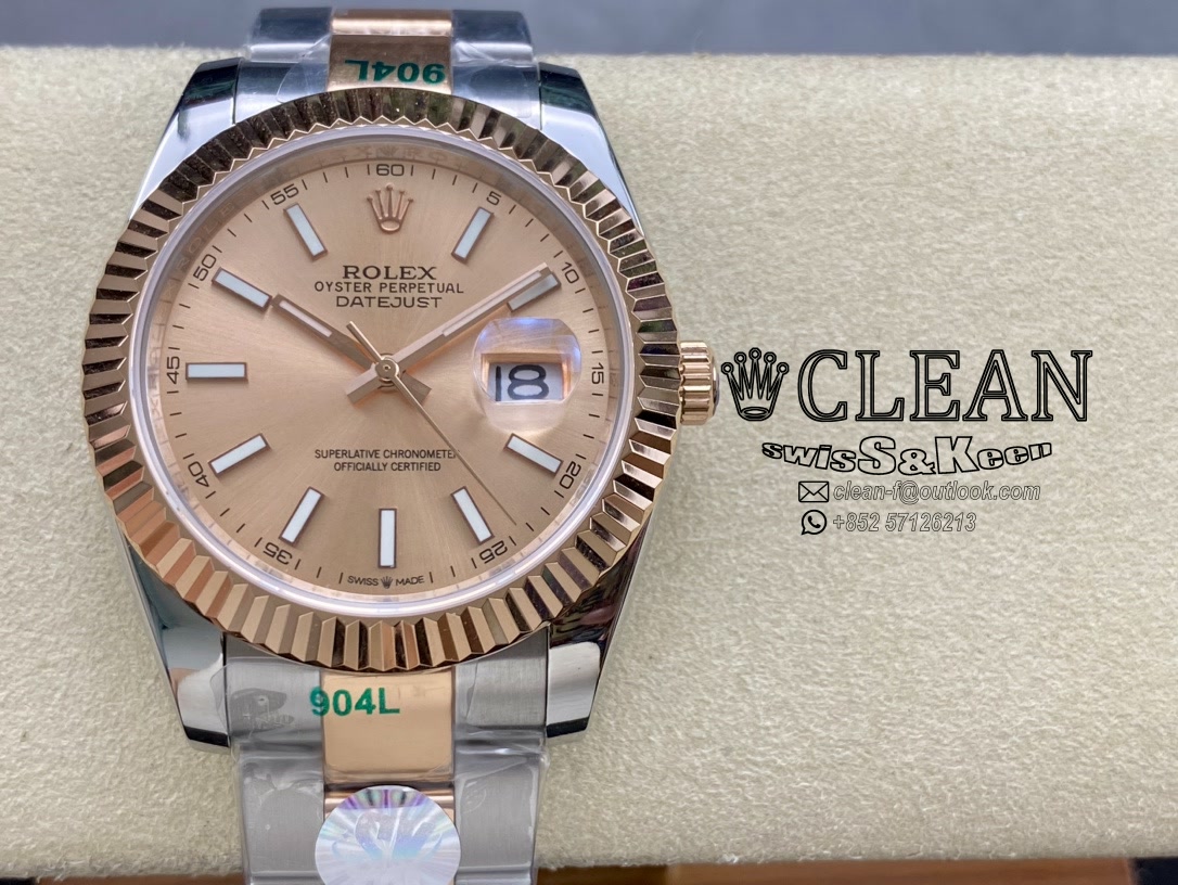 a5665d8f76f1cd77e9ec0e944ec00f01 ROLEX DATEJUST BROWN DIAL 41MM - Image 1