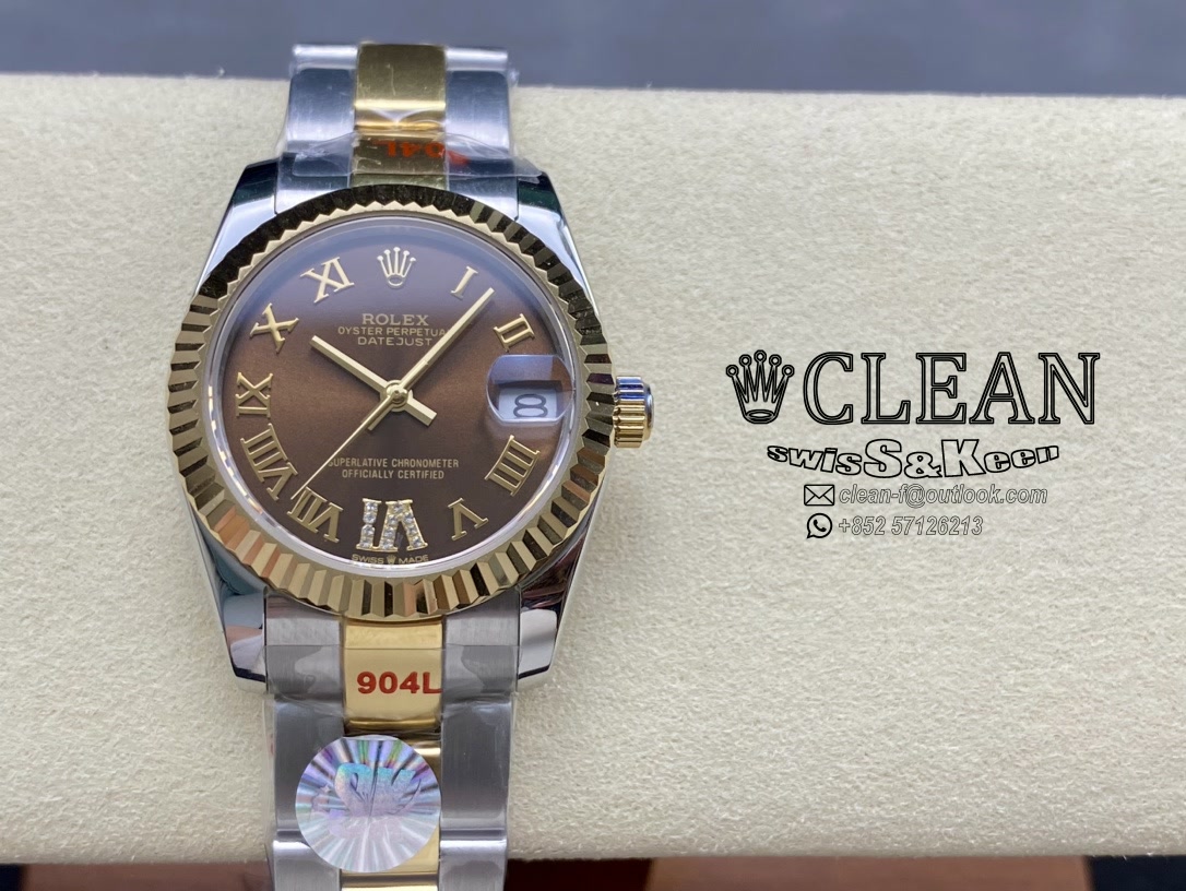 a5ae2b6adc2c4c41c49c3426526b421d ROLEX LADY-DATEJUST BROWN DIAL 31MM - Image 1