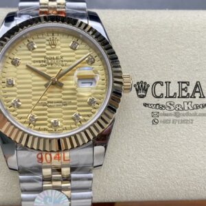 ROLEX DATEJUST GOLD DIAL 41MM