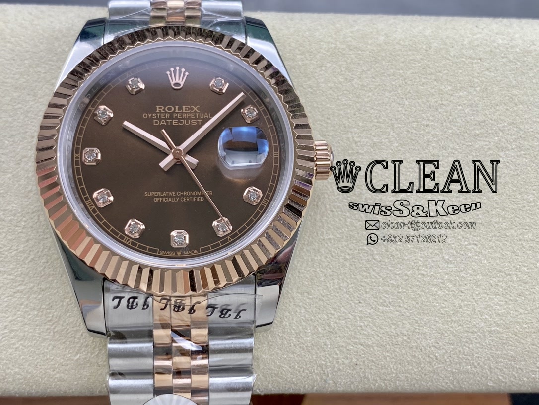 b3ef5ec6e8759086c77bbb61572058ee ROLEX DATEJUST BROWN DIAL 41MM - Image 1
