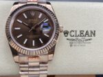 ROLEX DATEJUST BROWN DIAL 41MM