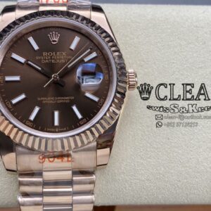 ROLEX DATEJUST BROWN DIAL 41MM