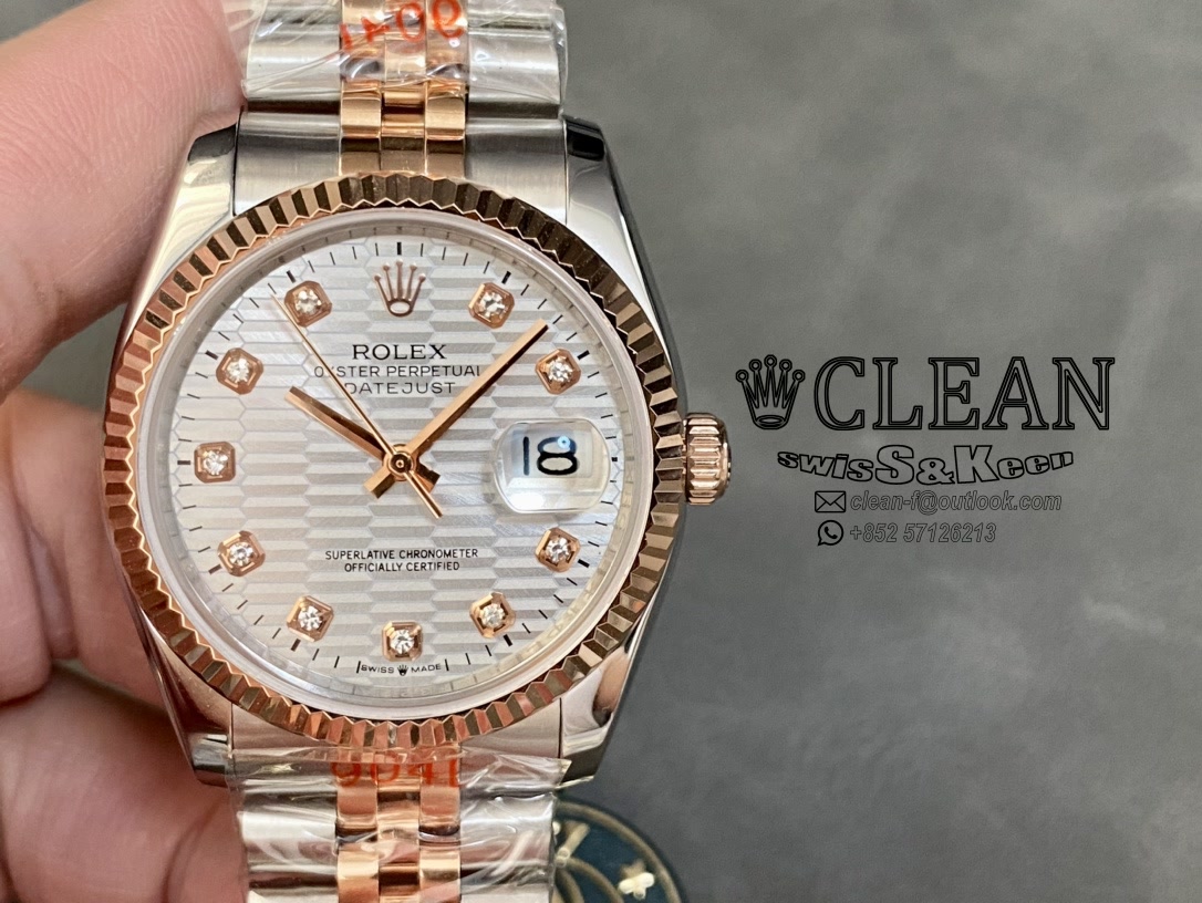 b6d71c9561e75c3ca7ba0a65f10ff249 ROLEX DATEJUST SILVER DIAL 36MM - Image 1