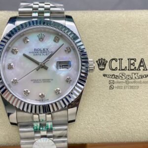 ROLEX DATEJUST WHITE DIAL 41MM