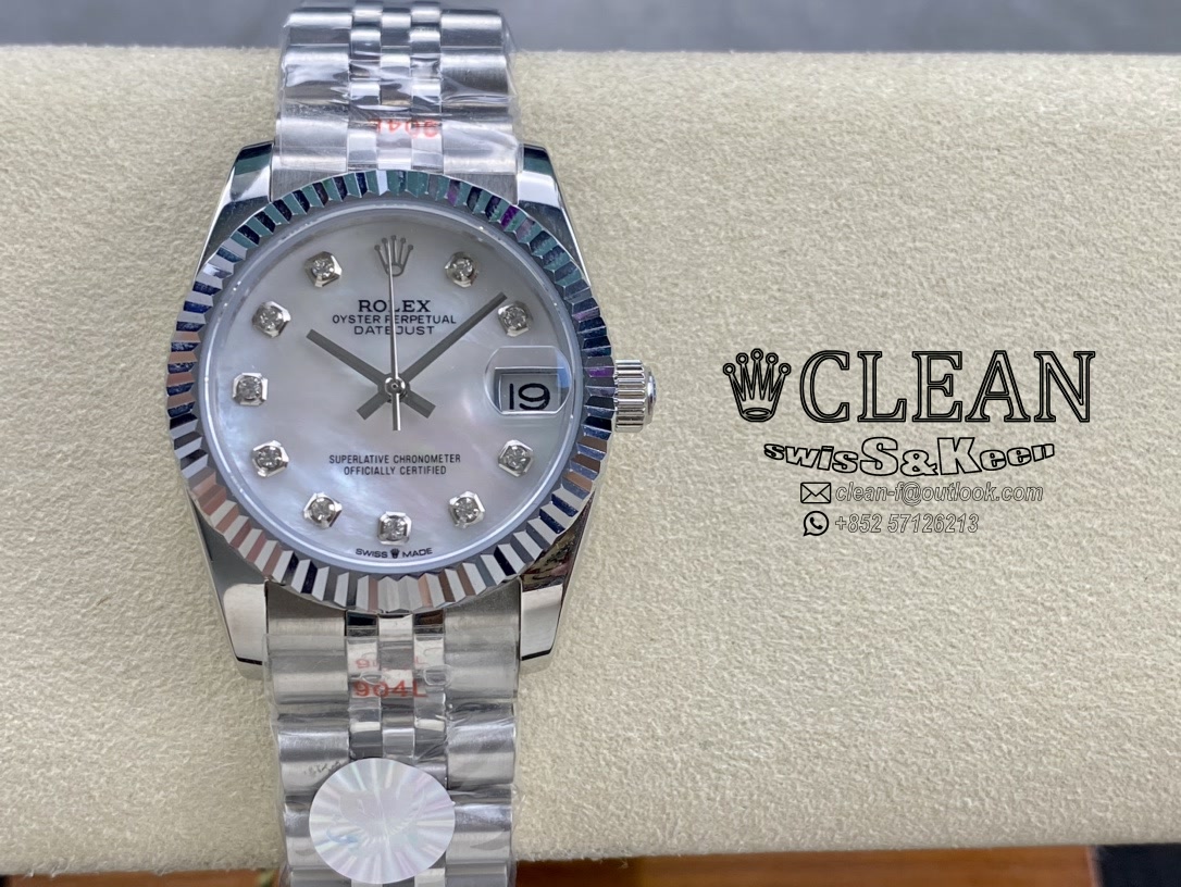 b8c29cfc2994555bcfb1a56590c39257 ROLEX LADY-DATEJUST WHITE DIAL 31MM - Image 1