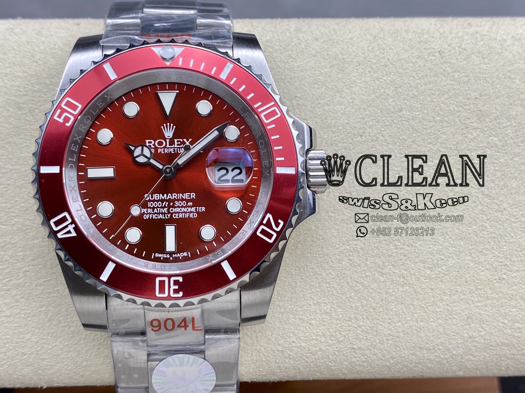 b9ae70dfd89cbd4c87d351f193d274d1 ROLEX SUBMARINER RED DIAL 40MM - Image 1