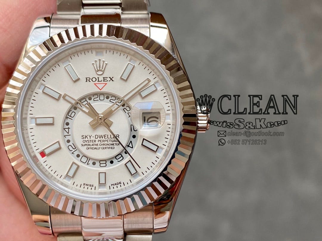ba8b52ab38d727909f655c4c12c4ef4e ROLEX SKY-DWELLER WHITE DIAL 42MM - Image 1