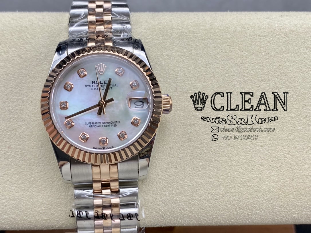 c6646f49e156c24b32fb8030891f51d6 ROLEX LADY-DATEJUST WHITE DIAL 31MM - Image 1