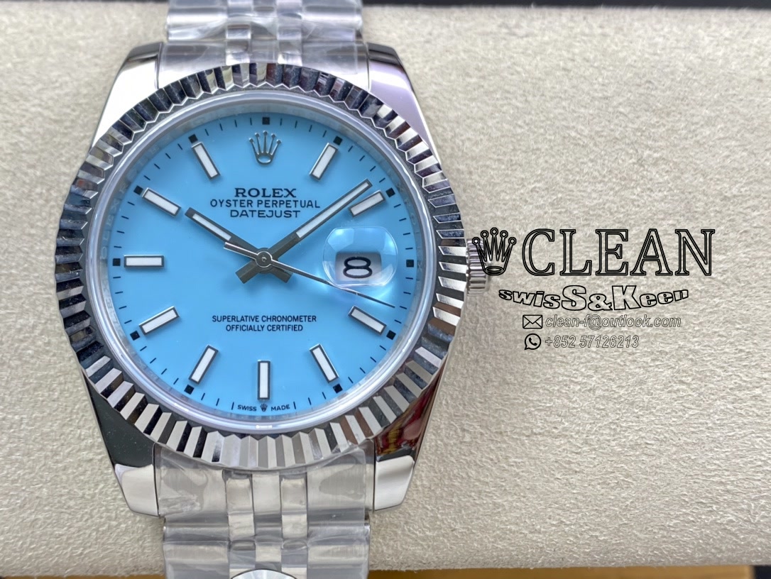 c6cbd38495c1d9f6f21e890fa57e1e9f ROLEX DATEJUST BLUE DIAL 41MM - Image 1