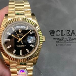 ROLEX DAY-DATE BLACK DIAL 40MM