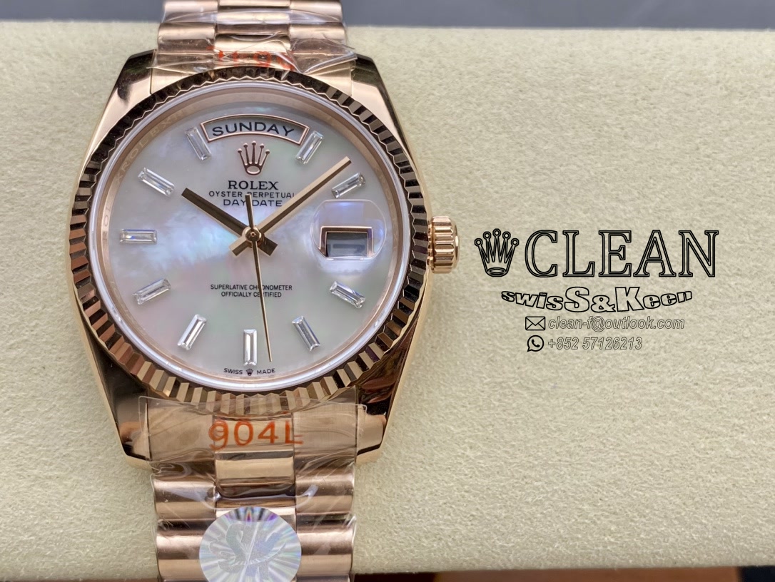 cbe7f0fd14dbc8f363c198e579c1b8da ROLEX DAY-DATE WHITE DIAL 36MM - Image 1