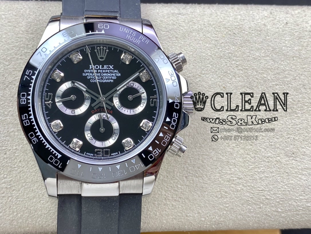 cde0bd68ca9ac60973cff957e5c73756 ROLEX DAYTONA BLACK DIAL 40MM - Image 1