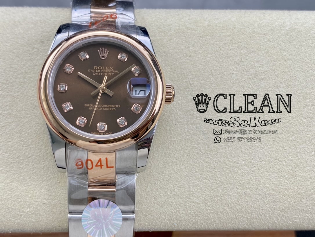 cf91e29edfa212bf459e41de33c7ce4d ROLEX LADY-DATEJUST BROWN DIAL 31MM - Image 1