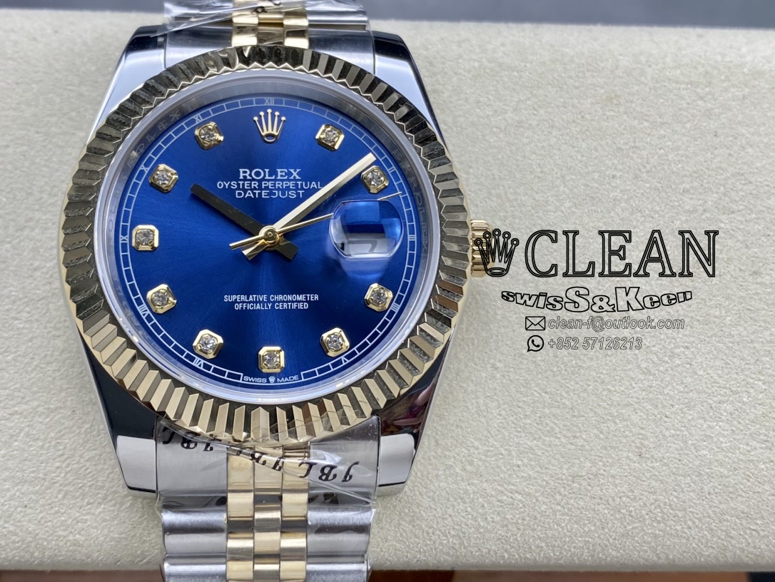 dba45fe02c68c15a906ecab7e5aa0dab ROLEX DATEJUST BLUE DIAL 41MM - Image 1