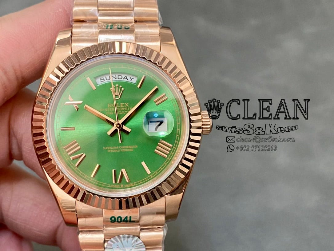 dee6d9bd49b787097b343064a824399f ROLEX DAY-DATE GREEN DIAL 40MM - Image 1