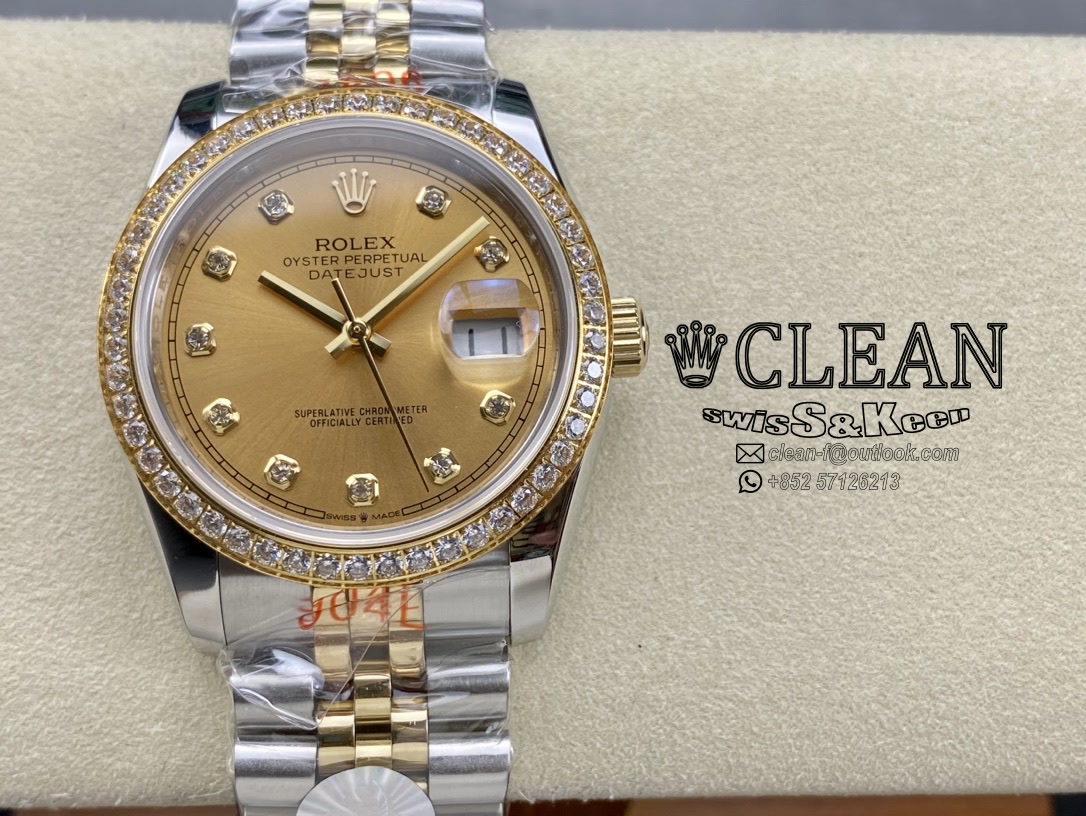 e03084ba4ea5e4e7d7a50f057ce103c9 ROLEX DATEJUST GOLD DIAL 36MM - Image 1
