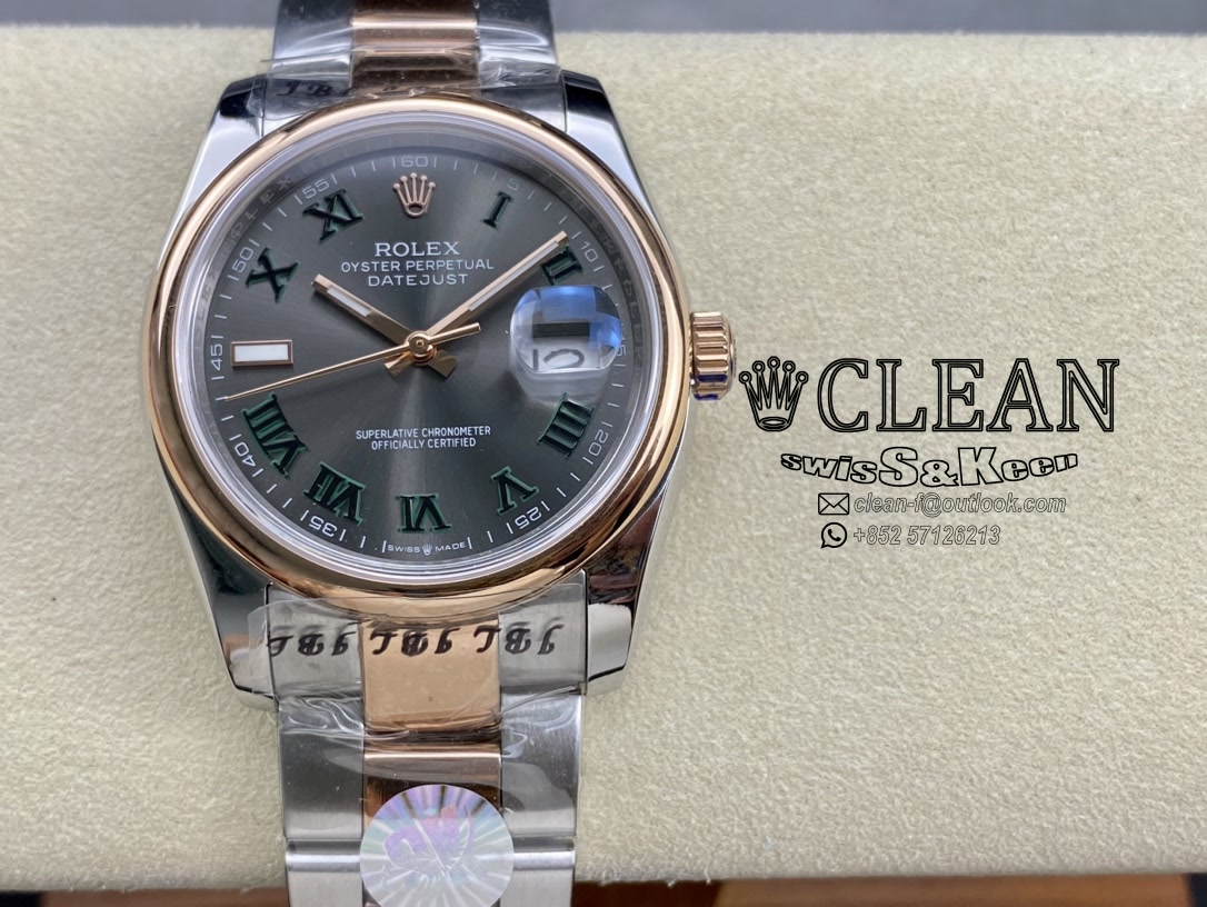 e051e12c51d1ceeb502ed0c50e65dacd ROLEX DATEJUST BLACK DIAL 36MM - Image 1