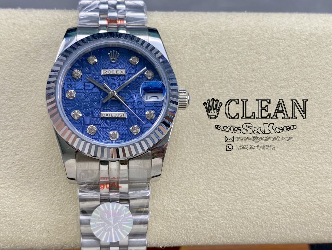 e4c75b218a564691cd0dc592b9ffacaf ROLEX LADY-DATEJUST BLUE DIAL 31MM - Image 1