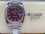 ROLEX DAY-DATE RED DIAL 36MM