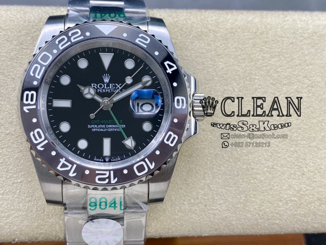 edc2301a643f35254742ae9a49499c48 ROLEX GMT-MASTER BLACK DIAL 40MM - Image 1