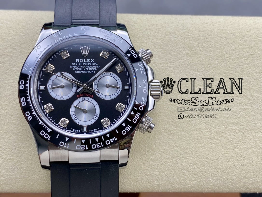 f0053675b13e28d72ed89c8c3d837f15 ROLEX DAYTONA BLACK DIAL 40MM - Image 1