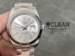 ROLEX DATEJUST SILVER DIAL 41MM