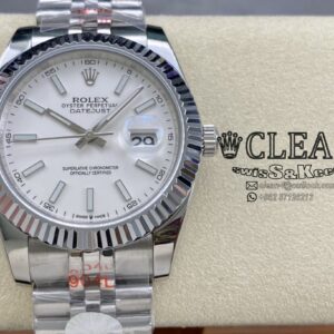 ROLEX DATEJUST WHITE DIAL 41MM