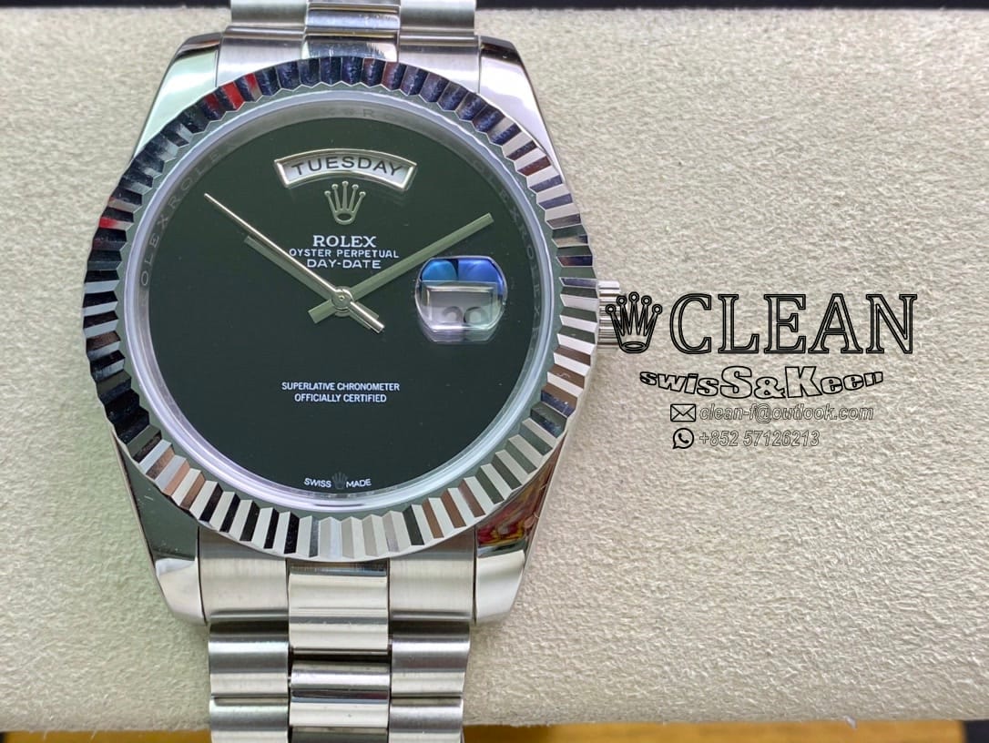 fa437f164d08ea1086cf1188a38c54c4 ROLEX DAY-DATE BLACK DIAL 40MM - Image 1