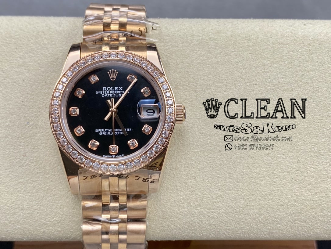 fb631cd7abf3a64205864c60e784721f ROLEX LADY-DATEJUST BLACK DIAL 31MM - Image 1