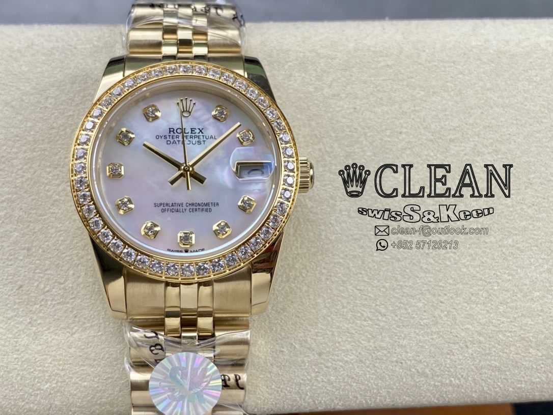 fc37556a5ca2d5d2db7a51df86d2dd16 ROLEX LADY-DATEJUST WHITE DIAL 31MM - Image 1