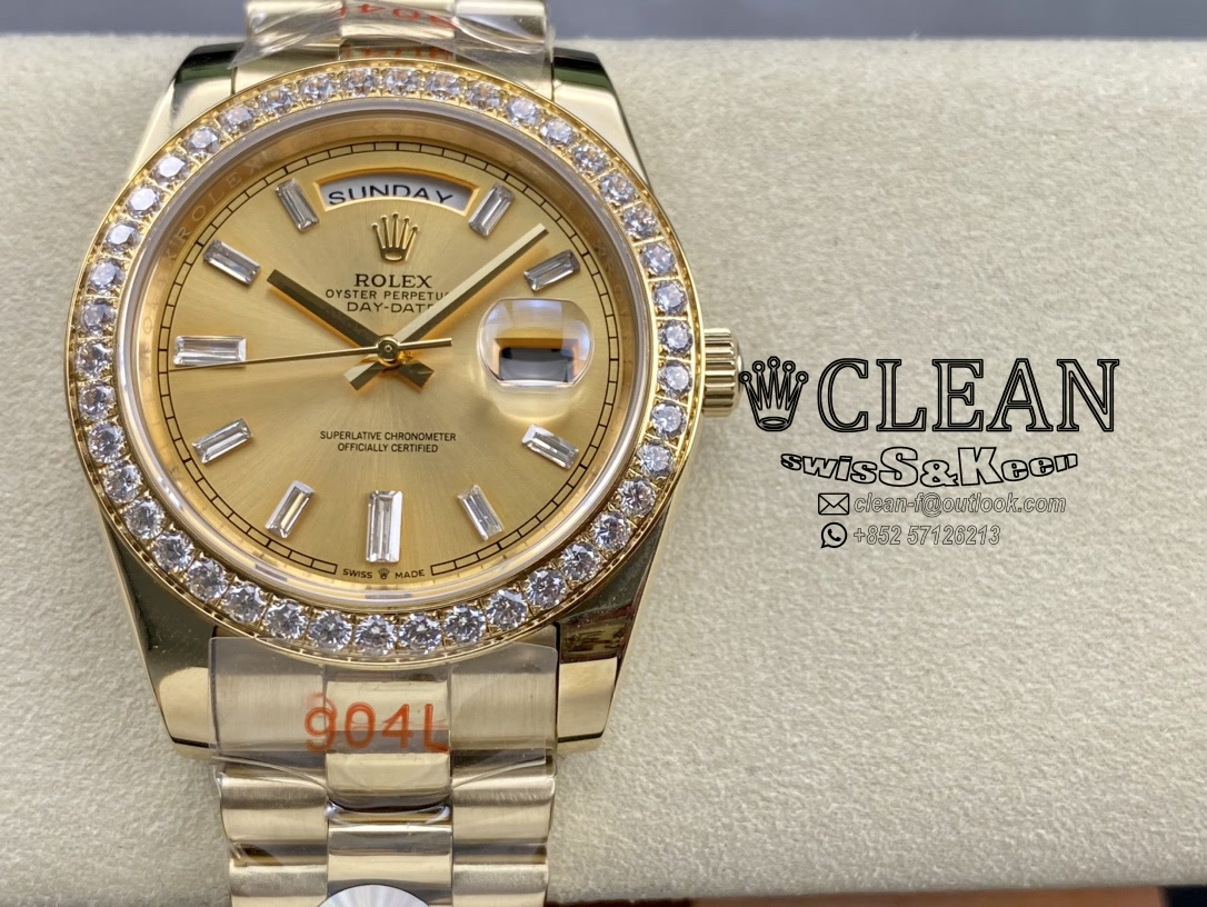 fccc72f77bd88662772ae6d209a1b6a0 ROLEX DAY-DATE GOLD DIAL 40MM - Image 1