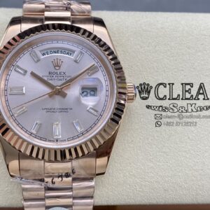 ROLEX DAY-DATE SILVER DIAL 40MM